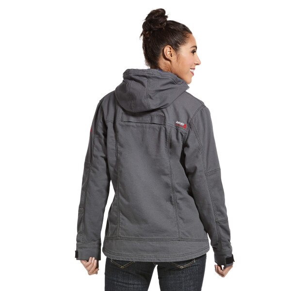 Women's Ariat FR DuraLight Stretch Canvas Jacket in Iron Gray